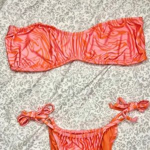 Pink Zebra Print Bikini Set